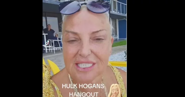 'Those dentures look unnatural': Angela Deem trolled over her teeth as she invites fans to Hulk Hogan's pool party